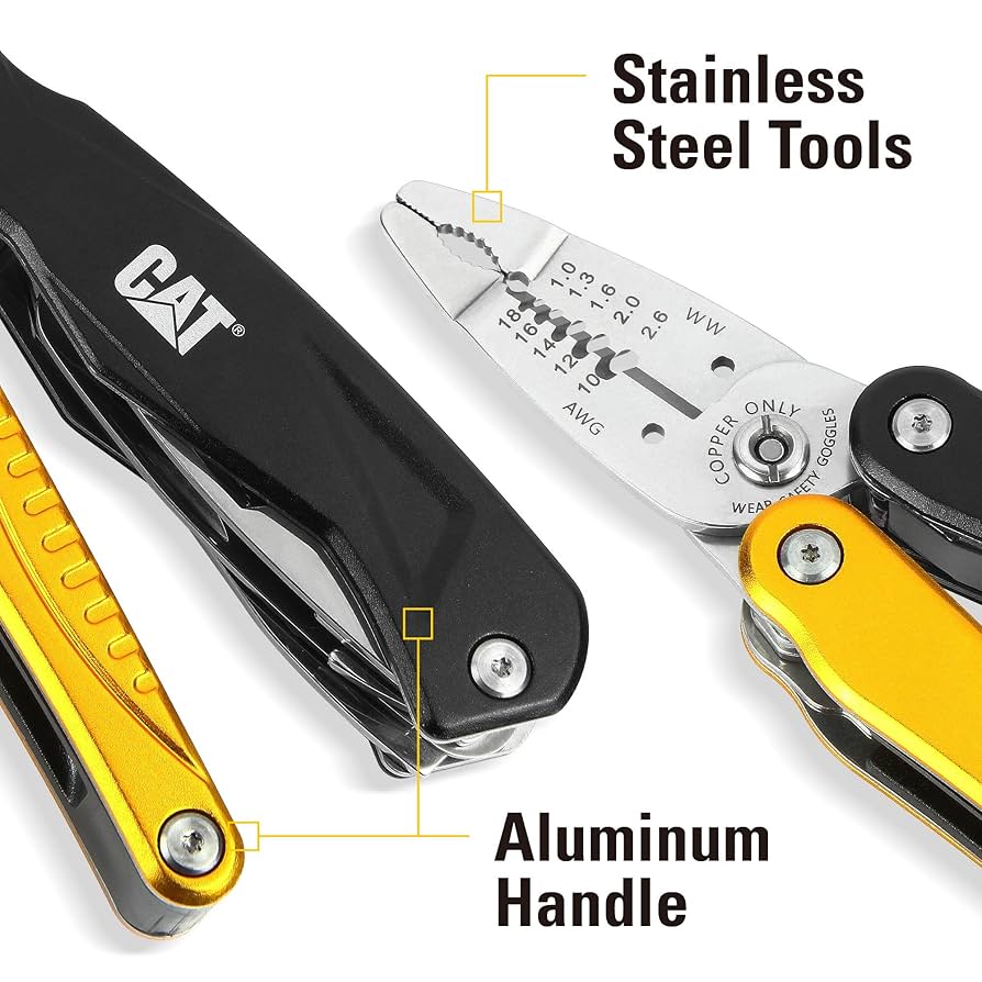 カッター 484 Amazon.com: Cat 14-in-1 Multi-Pliers Stainless Steel Multi